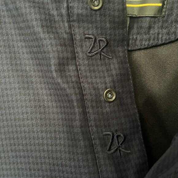 Zero Restriction GolfMicrosuede Mens Jacket Sz 2XL Preppy Quarter Snap  Checked - Picture 13 of 15